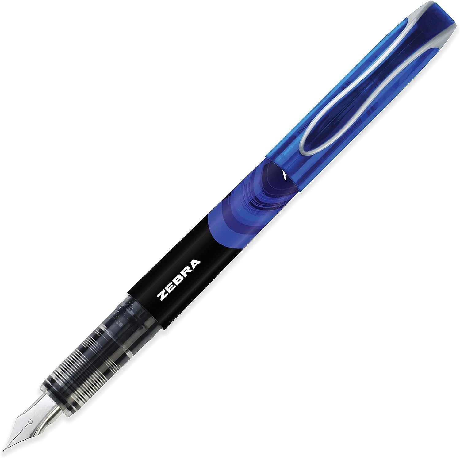 Zebra Fuente - Disposable Fountain Pen - 1.0mm Fine Nib 0.6mm Line Width - Ocean Tones - In Envelope Gift Packaging - Pack of 4 - Image 2