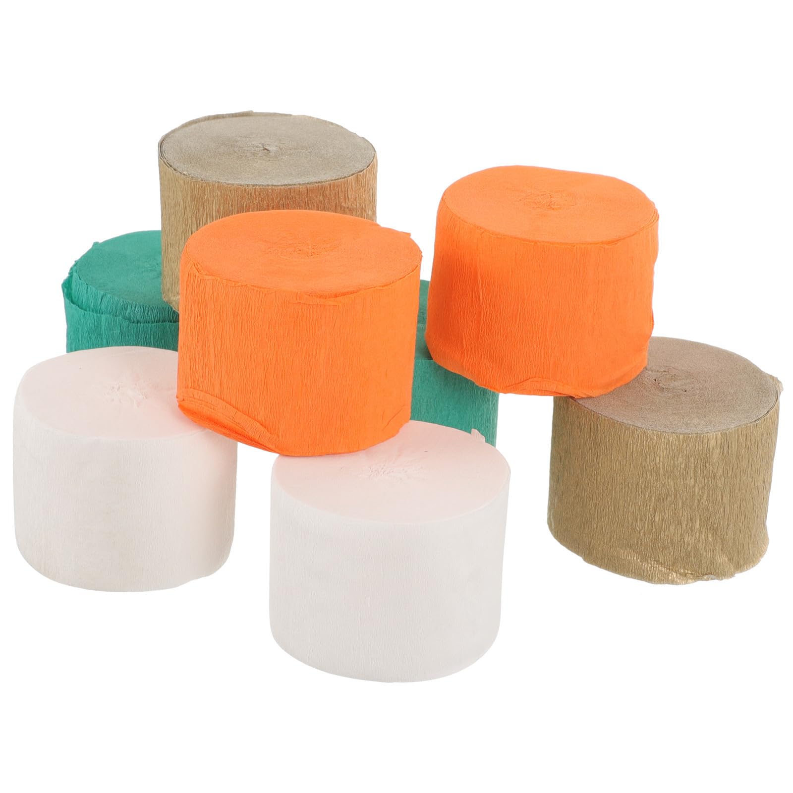 Toyvian 24 Rollos Serpentinas de Papel Crepé para Fiesta, 25m, Colores