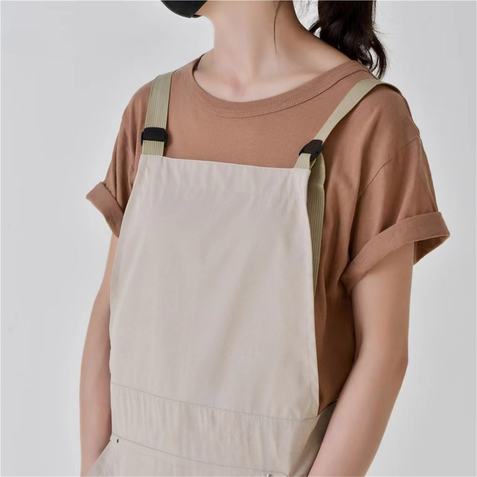 Delantal de cocina impermeable for mujer, restaurante Para Hogar | Camarero de trabajo, delantal sin mangas, mono de cafetería, accesorios for el hogar