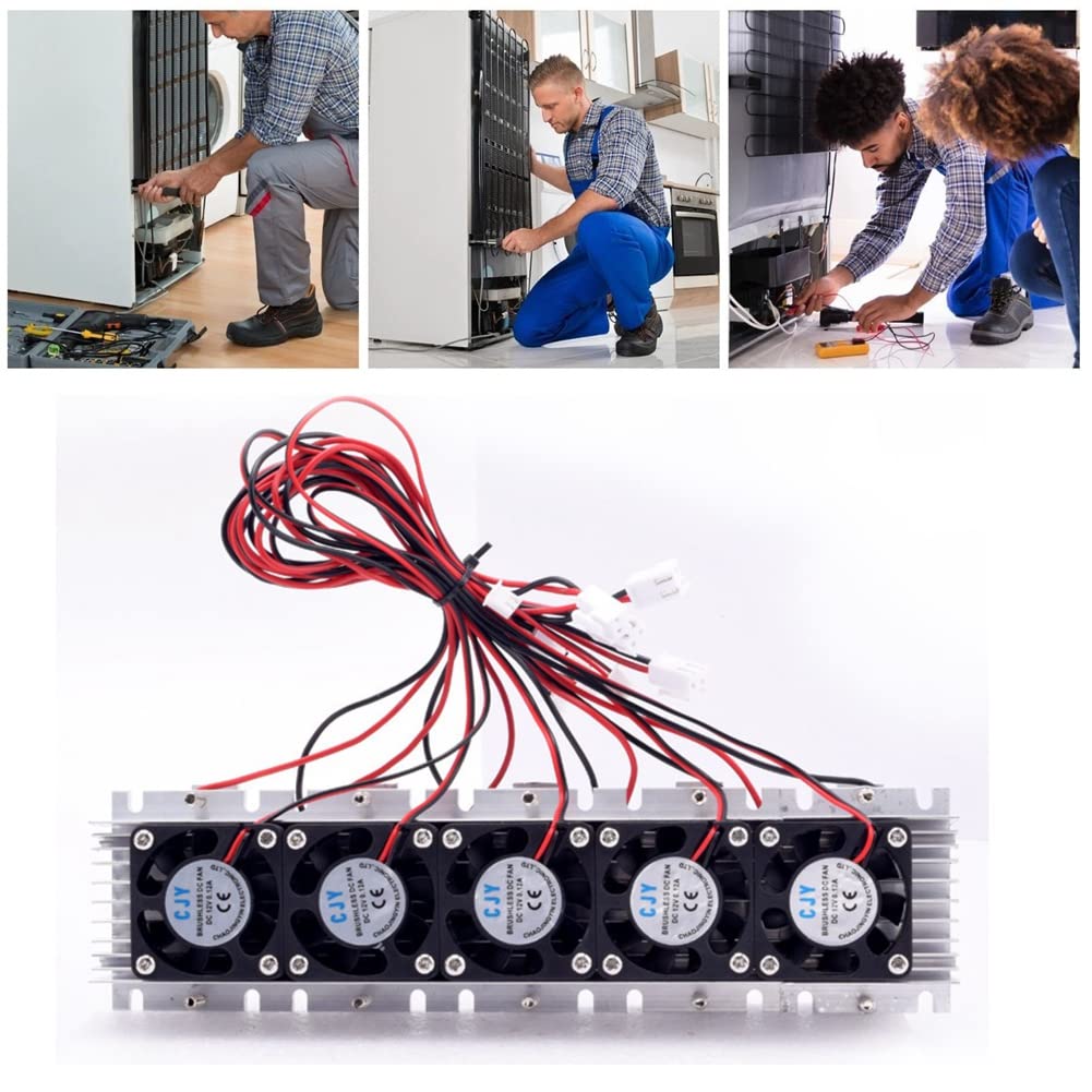 Termoelektryczny wentylator Peltier 300 W, DC12 V, półprzewodnikowy, system chłodzenia, akcesoria, zestaw "zrób to sam"