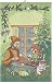 Produktbild Ekelund Pettersson & Findus Weihnachtshandwerk Geschirrtuch (Öko-Tex) 40x60 cm grün, rot, braun, Mehrfarbig