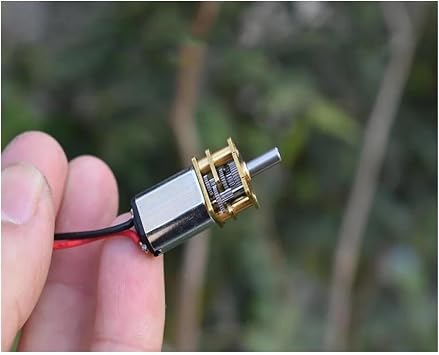 High-performance 3/5/10PCS Mini N20 Gear Motor Full Metal Gearbox Reducer Precision DC 3V-6V 72RPM Slow Speed Reduction Ratio 1:230 for DIY Generator(3pcs)