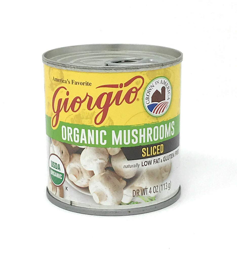 Giorgio Foods Organic Sliced Mushrooms, 4 Oz