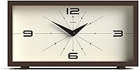 Vista 10 de JONES CLOCKS® Reloj de escritorio Odeon Diseño rectangular moderno Verde Elegante aspecto retro para estante, mesa, repisa de chimenea o Eden