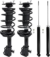Vista 70 de Detroit Axle - Amortiguadores de muelles helicoidales RWD para Dodge Charger 2012-2020, 2012-2019 Challenger 2 Amortiguadores delanteros completos