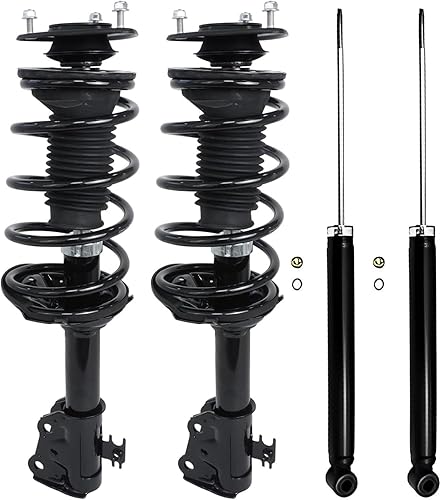 Miniatura 71 de Detroit Axle - Amortiguadores para BMW 328i 325i 128i 135i 335i 330i 335d 335is (sin Sport Susp.) 2 puntales delanteros completos con muelle