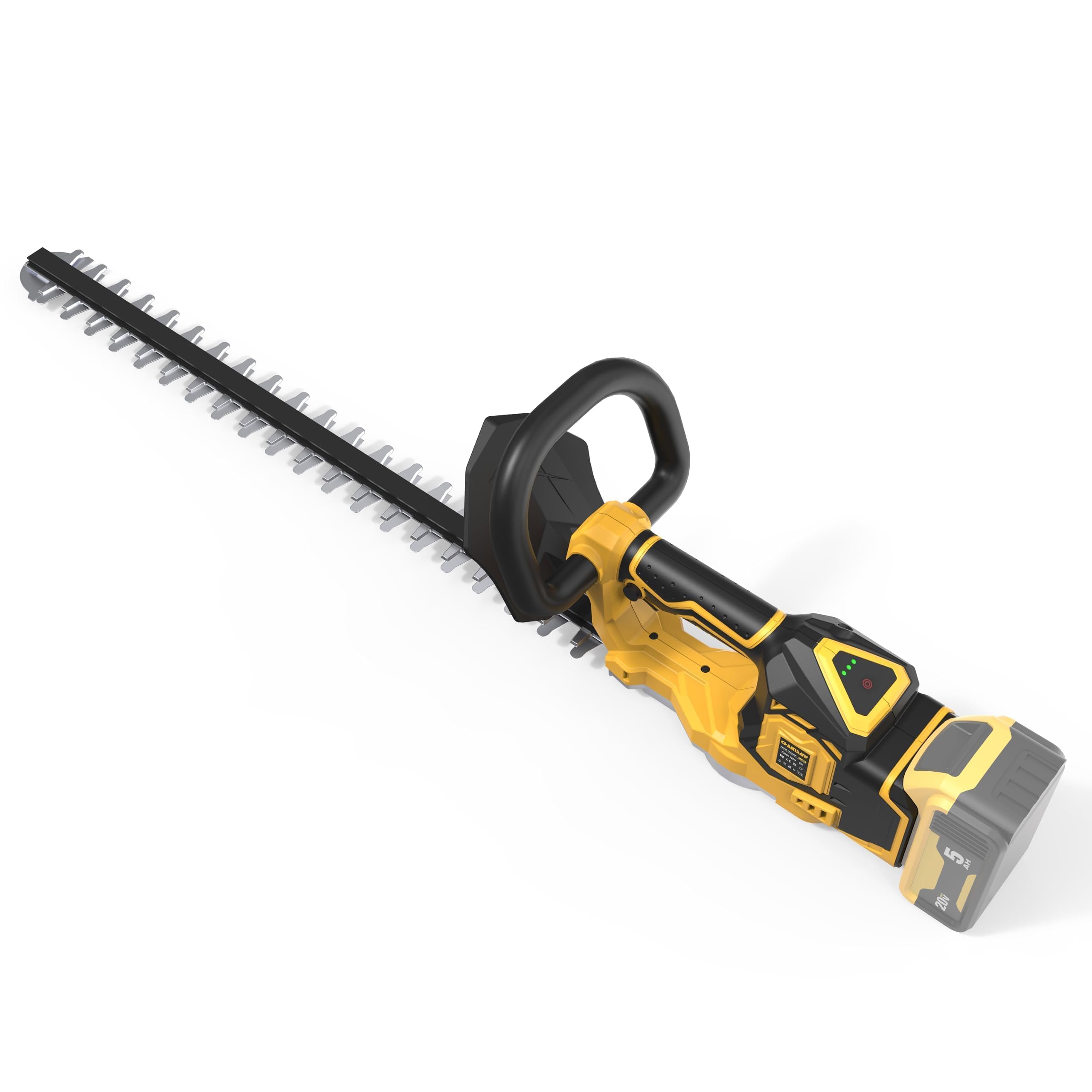 Cortasetos inalámbrico para batería Dewalt de 20 V MAX (sin batería), recortadora eléctrica de bordes de arbustos de 20 pulgadas, motor sin escobillas, potente y ligero, 4.4 libras