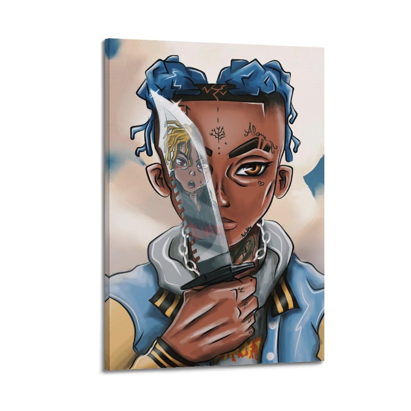 Amazon.co.jp: XXXTENTACION Cartoon Character Poster ポスター装飾