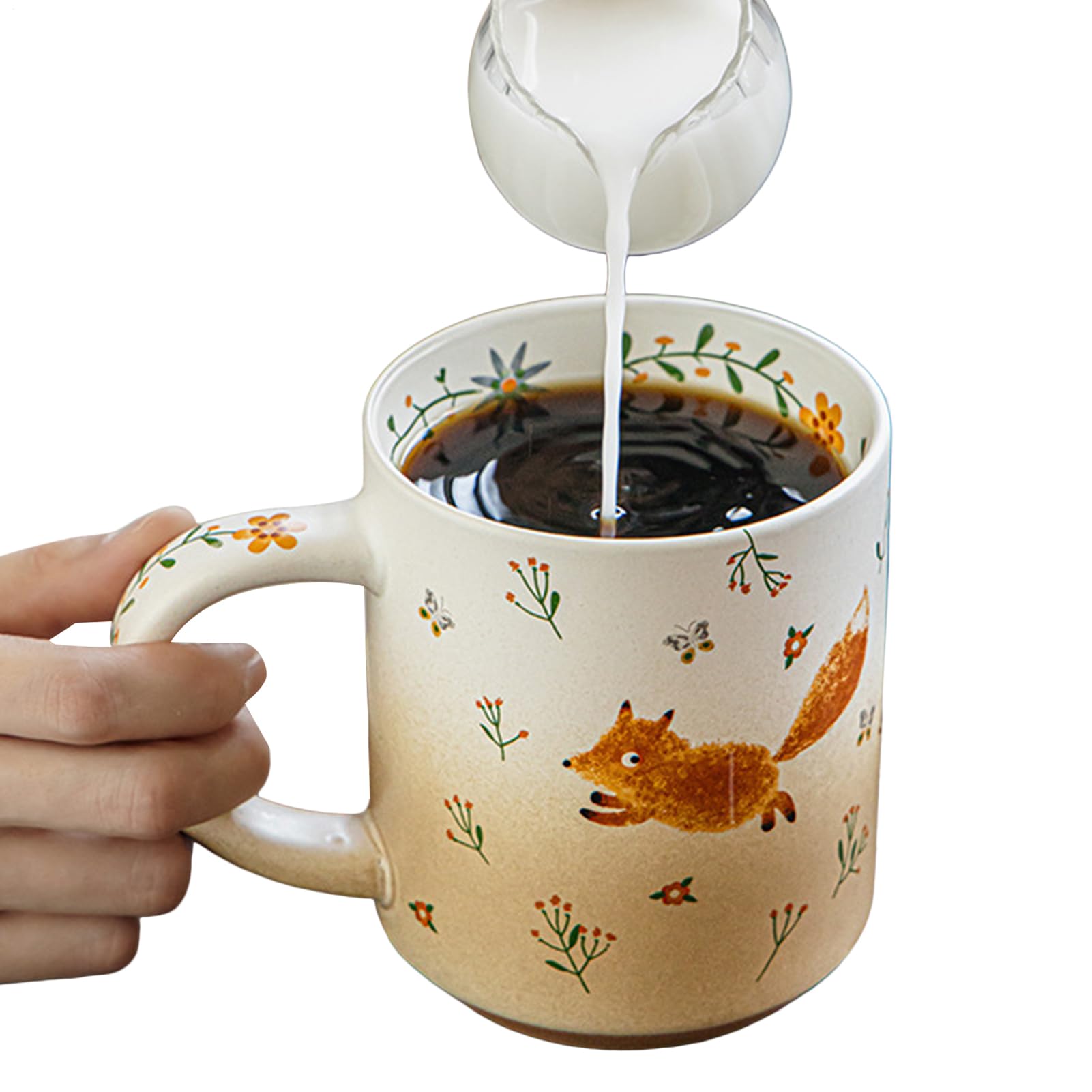 Mug café et thé animal de 550 ml avec poignée, grande tasse pour eau, jus et boisson d'enfant