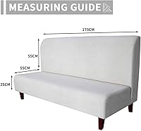 Vista 7 de Easy-Going Funda 100% impermeable para futón, funda de sofá impermeable doble para futón, funda de sofá jacquard elástica, protector de muebles a