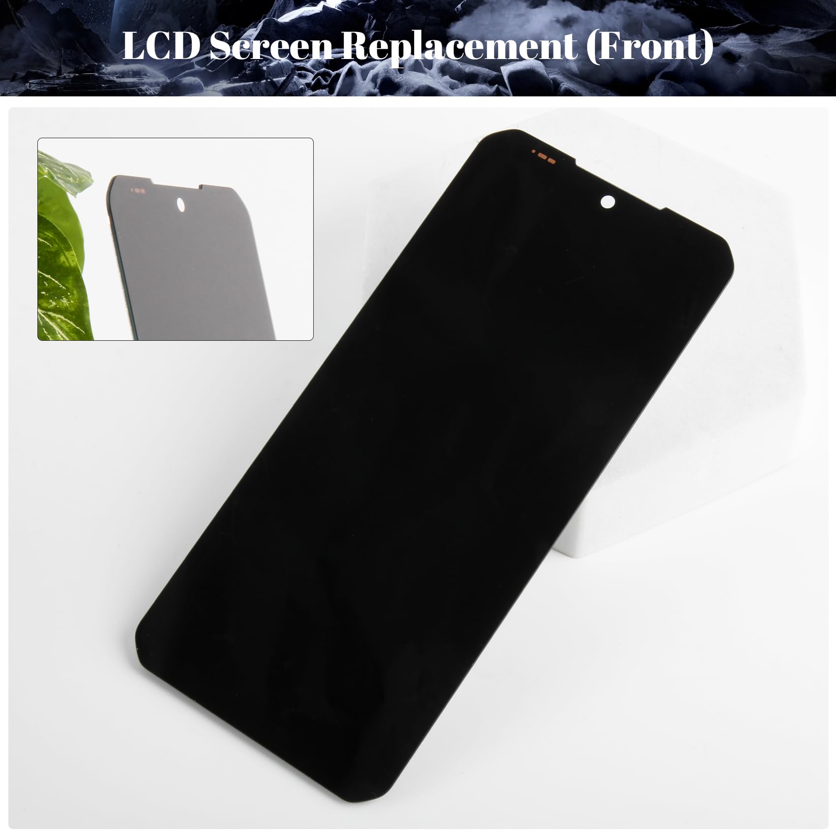 Schermo di ricambio per Doogee S110 per display LCD Doogee S110 per Doogee V30/S100/S100 Pro Digitizer Touch Screen Assembly Kit di riparazione (nero, senza cornice)