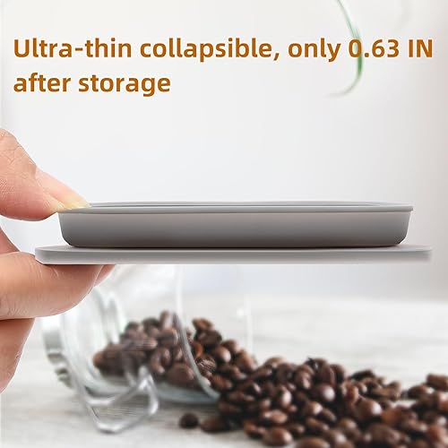 Miniatura 5 de VVGCS Cafetera de viaje plegable sin papel, para acampar, gotero de café plegable de viaje con filtro de acero inoxidable reutilizable, colador de