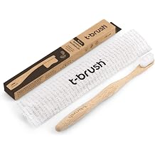 Nano Vegan Bamboo Toothbrush - Ultra Soft For Sensitive Teeth - White Color - Plastic Free