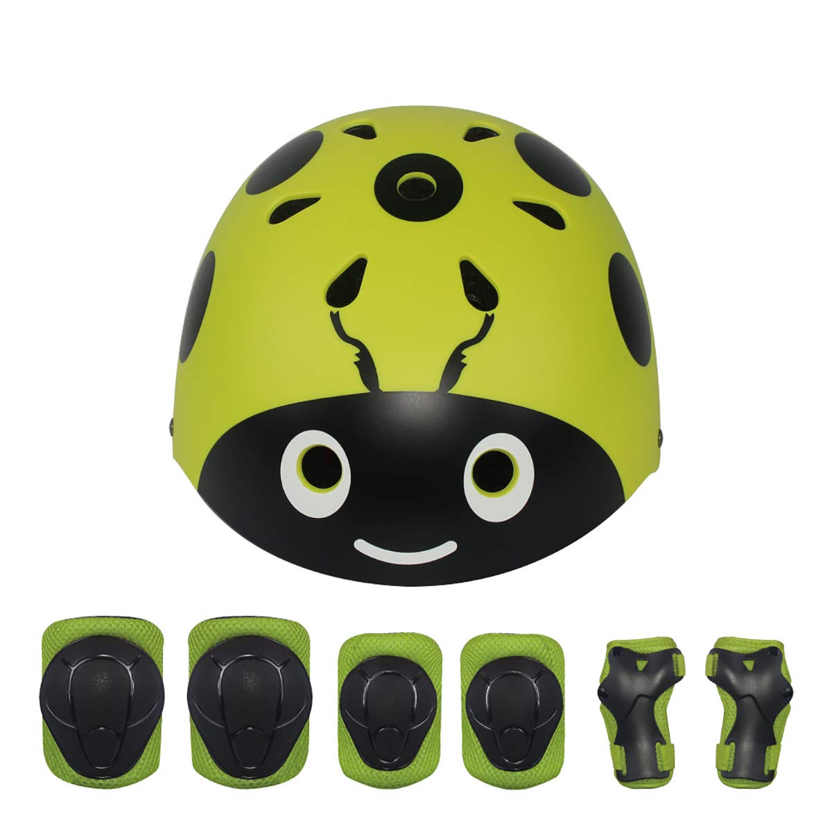 Casque Vélo Enfant Réglable Sets de Protection Enfant Casque Ajustable Coudières Genouillère Protège-Poignets Protections Sports Srotection Velo Skateboard Rollers Skate