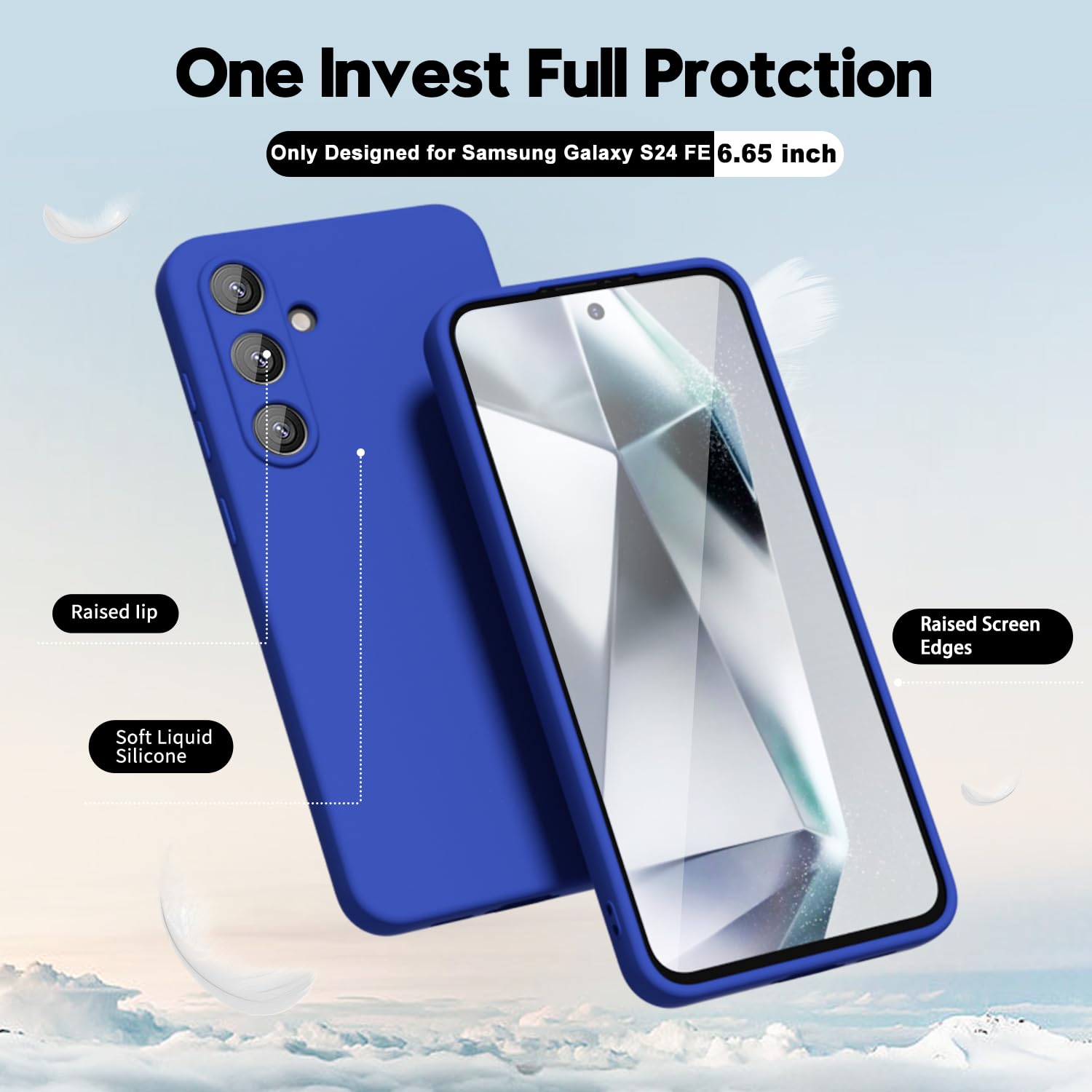 oakxco for Samsung Galaxy S24 Ultra Phone Case Liquid Silicone, Thin Slim Soft Rubber Gel TPU Plain Simple Cover for Women Girl Cute, Matte Solid Color, Brown Khaki Nude — view 780