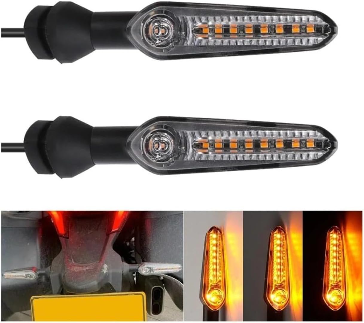 Generic Mini uniwersalne wskaźniki Dla Hypermotard 950 SP RVE 2018-2024 Motocyklowy kierunkowskaz LED z migającym światłem