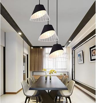 THAELY Dark Pendant Light Modern Matte Shade Industrial Ceiling Light for Dining Room, Kitchen Minimalist Indoor Decorative Chandelier Fixtures,Height Adjustable, Bulb Not Included
