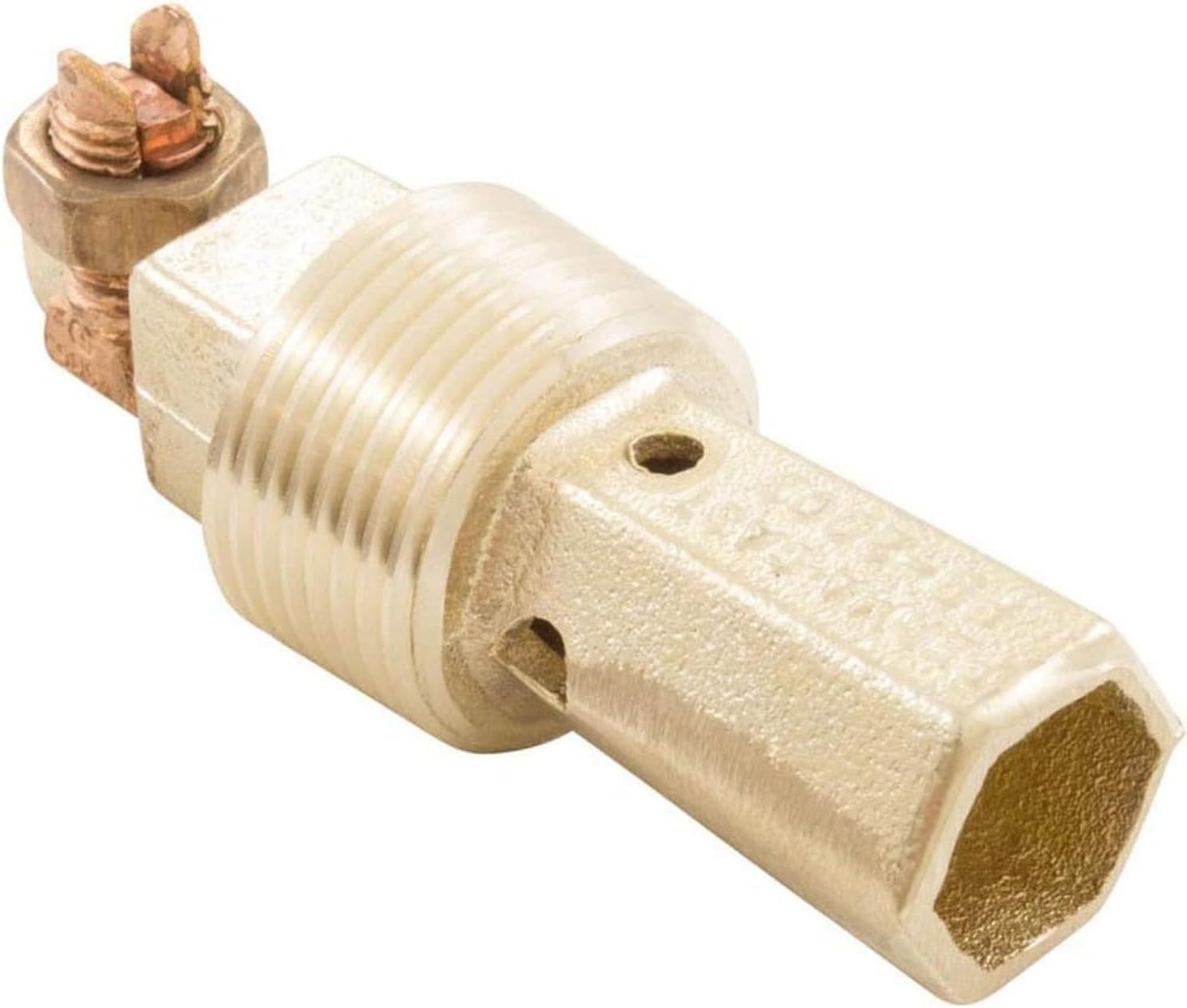 Brass Water Bonding Fitting with 2" PVC Plumbing Kit for Swimming Pool 1" MPT - NEC Compliant for Inground Pools, Spas & Water Features - PB-2008 / 08KIT-20 (PB-2008 / 08KIT-20 2" PVC Plumbing Kit)