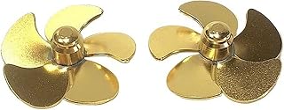 RC Boat Model 26mm Brass 5-Blade Propeller Pair Simulation Model Ships Accessories
