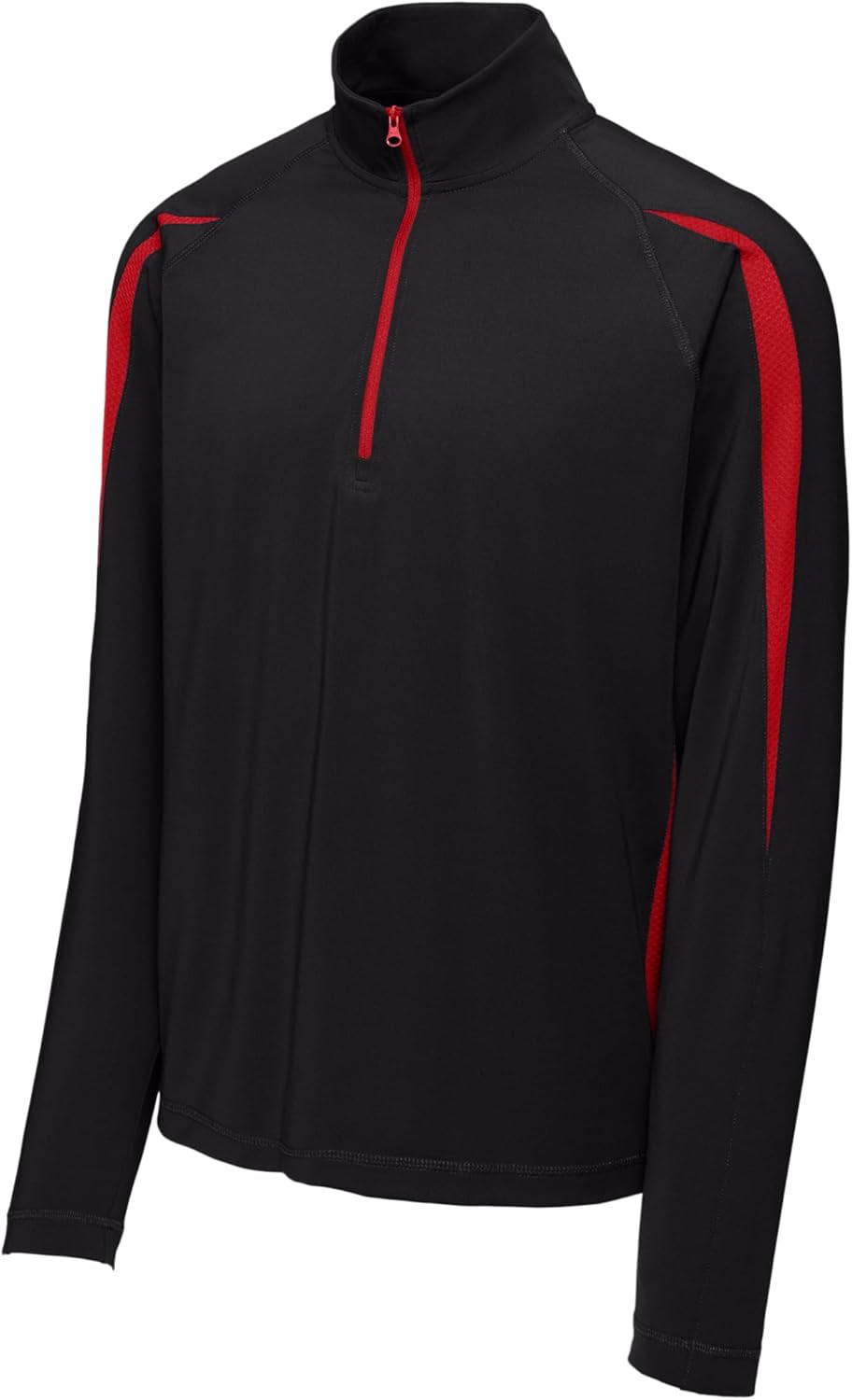 SPORT-TEK Unisex Sport-Wick Stretch Half Zip Colorblock Pullover - Image 2