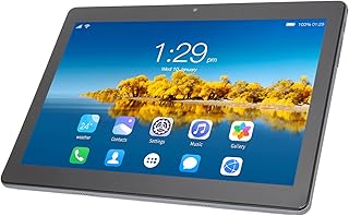 HD Tablet, 6000mAh Bateria Processador Octa Core 3G Chamada Dual Standby 10in Tablet Dual SIM 2GB RAM para Casa para Escritório para Viagem (Cinza)