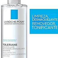 Vista 4 de La Roche-Posay Micellar Cleansing Water for Sensitive Skin, Micellar Water Makeup Remover, Cleanses and Hydrates Skin, Gentle Face Toner, Oil Free