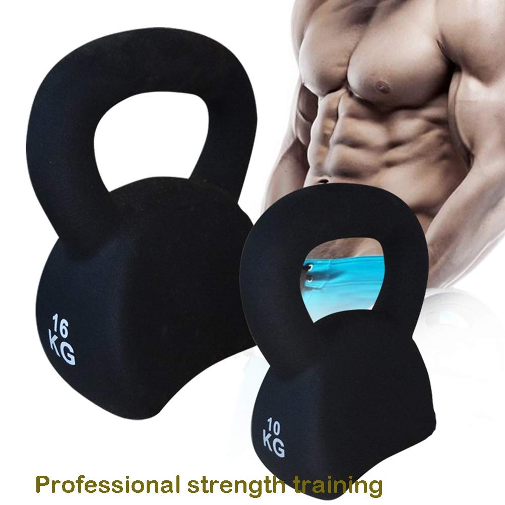 Kettlebell AGYH Soft-Touch, Attrezzatura Portatile per L'allenamento della Forza per Lo Studio di Yoga della Palestra di Casa ， 4kg / 6kg / 8kg / 10kg / 12kg / 16kg (Size : 16kg/35.2lb)