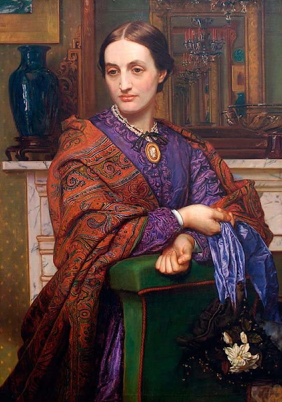 Toile portrait de Fanny Holman Hunt William Hunt pour sublimer un grand mur vide