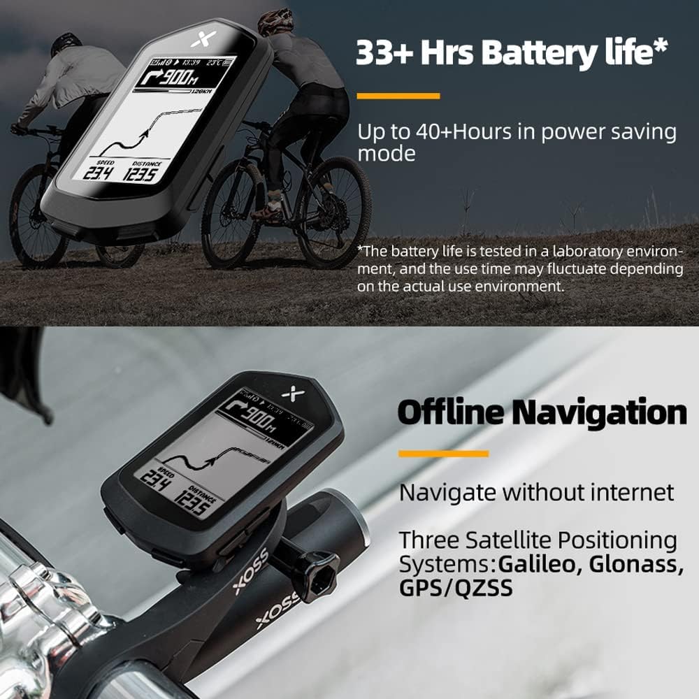 WDX- Pantalla de 2,4 Pulgadas Bicicleta Ordenador Bicicleta cronómetro Digital Bicicleta velocímetro IPX7 Impermeable Bicicleta velocímetro Medida de Velocidad