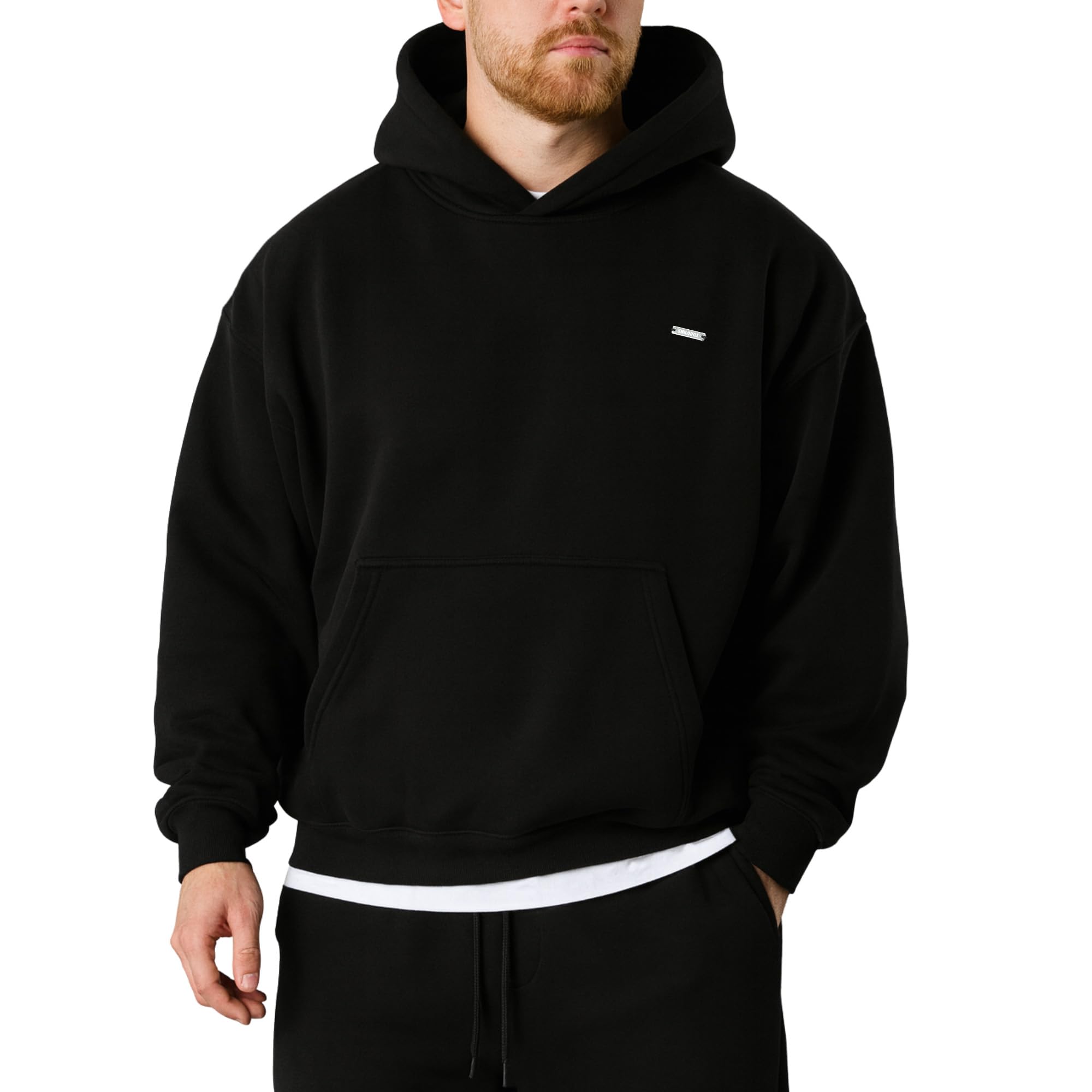 SMILODOX Dawson Hoodie Herren - Oversize Kapuzen Pullover - Langarm Hoody Sweatshirt, Optimal für Sport, Streetstyle und Alltag, Bequem und Vielseitig Kombinierbar
