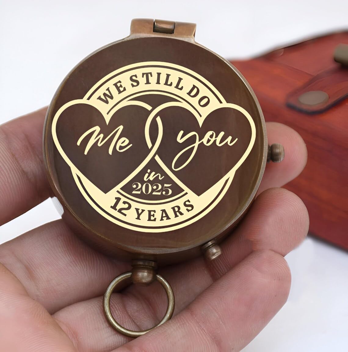 Personalized Compass, Custom Engraved Handmade Working Compass, Gifts for Men for Anniversary Fathers Day Christmas Birthday Valentines Day and Graduation Baptism (God Compass)