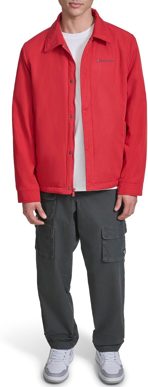 Champion mens Active Water-resistant Coaches Jacket - Image 2