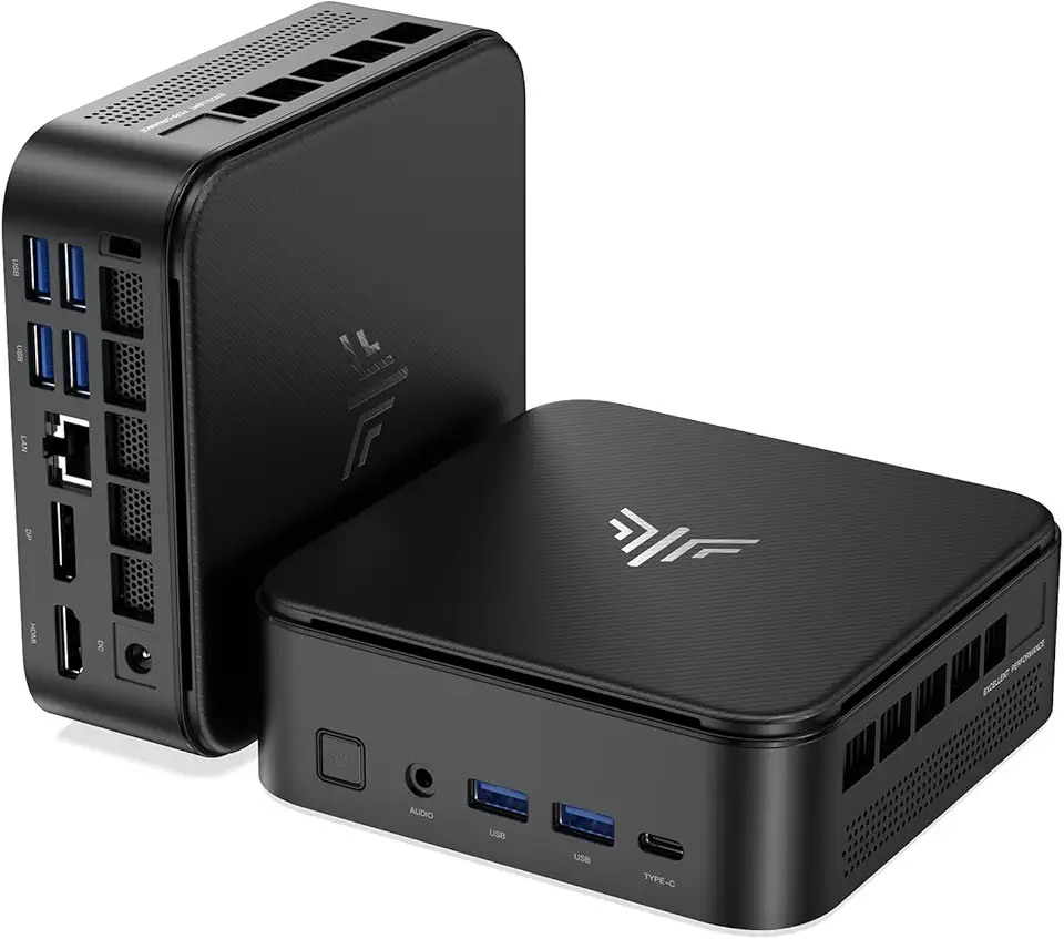 KAMRUI Mini PC E3B com AMD Ryzen 5 7430U (Beat 5500U, até 4,3GHz), 16GB DDR4 512GB M.2 SSD, Mini PC para jogos com USB Tipo-C suporta tela tripla 4K, WiFi 6, BT 5.2