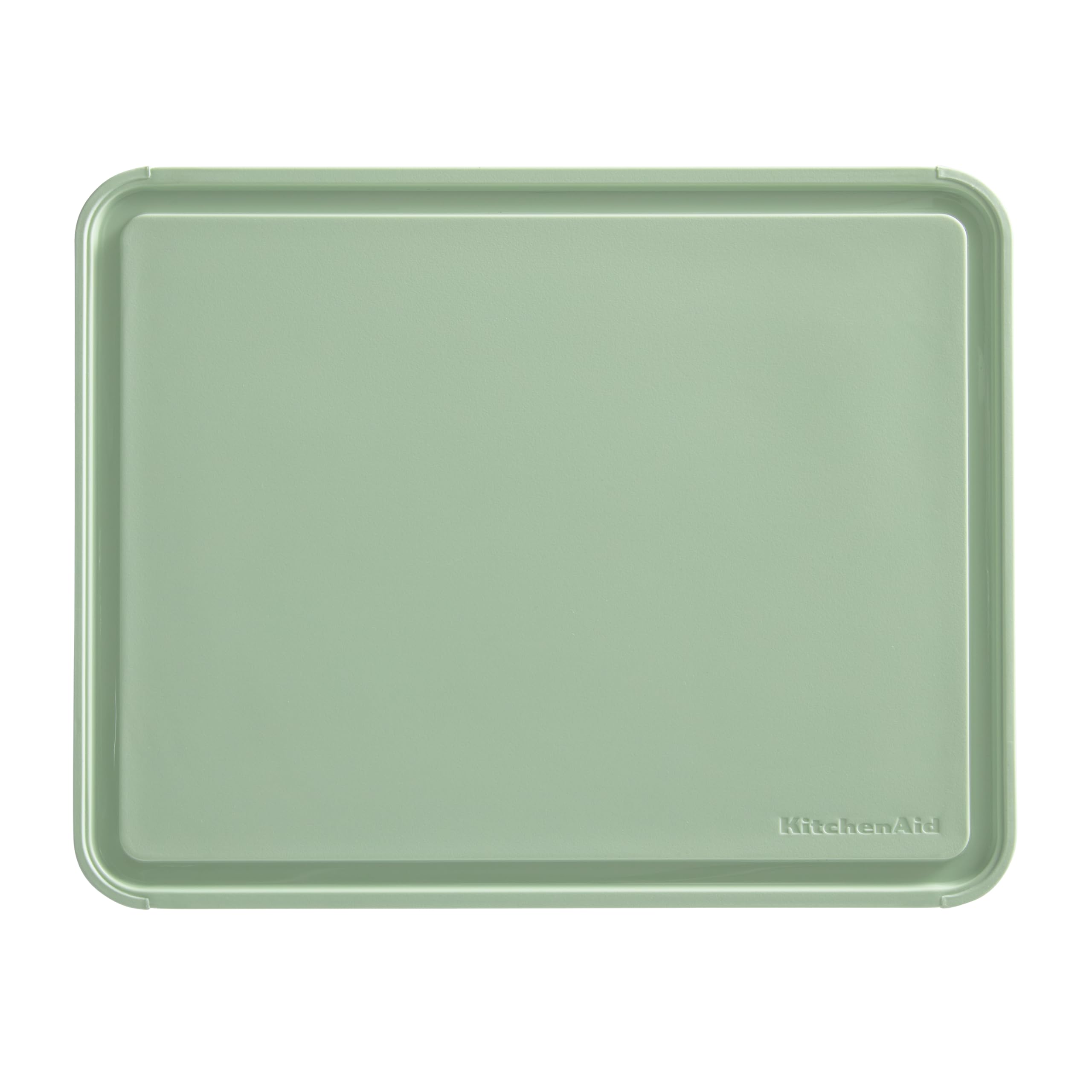 KitchenAidClassic Plastic Cutting Board with Perimeter Trench and Non Slip Edges, Dishwasher Safe, 11 inch x 14 inch, Green