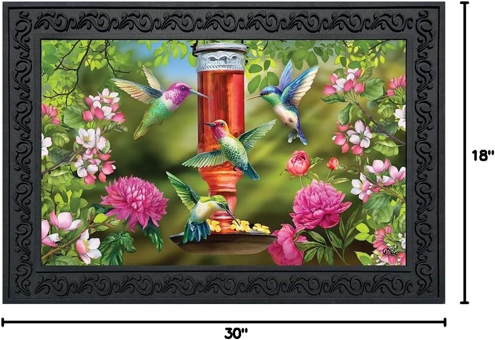 Briarwood Lane Hummingbird Feeder Spring Doormat