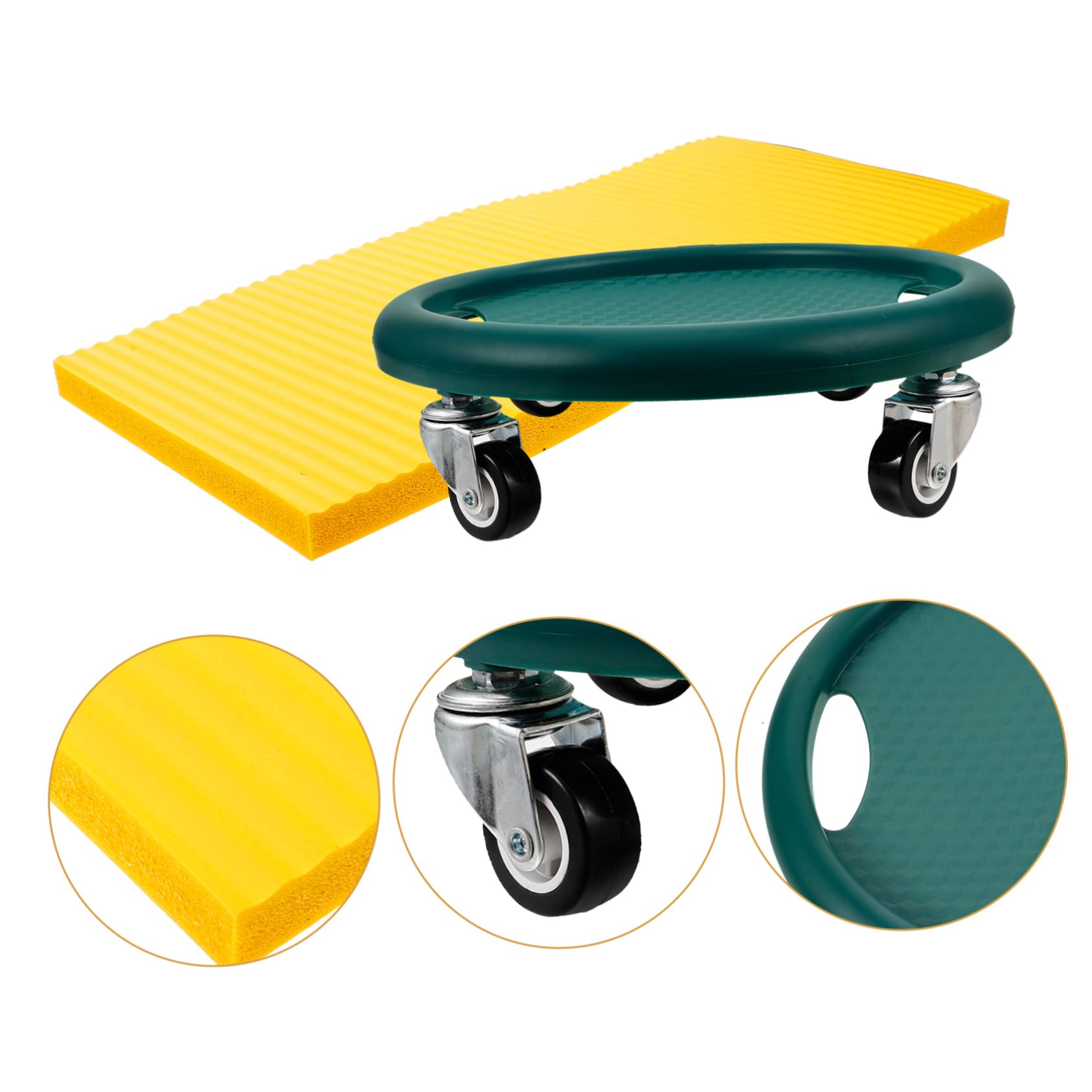 INOOMP Discos Deslizantes de Fitness Abdominal 1 Juego PP para Ejercicio