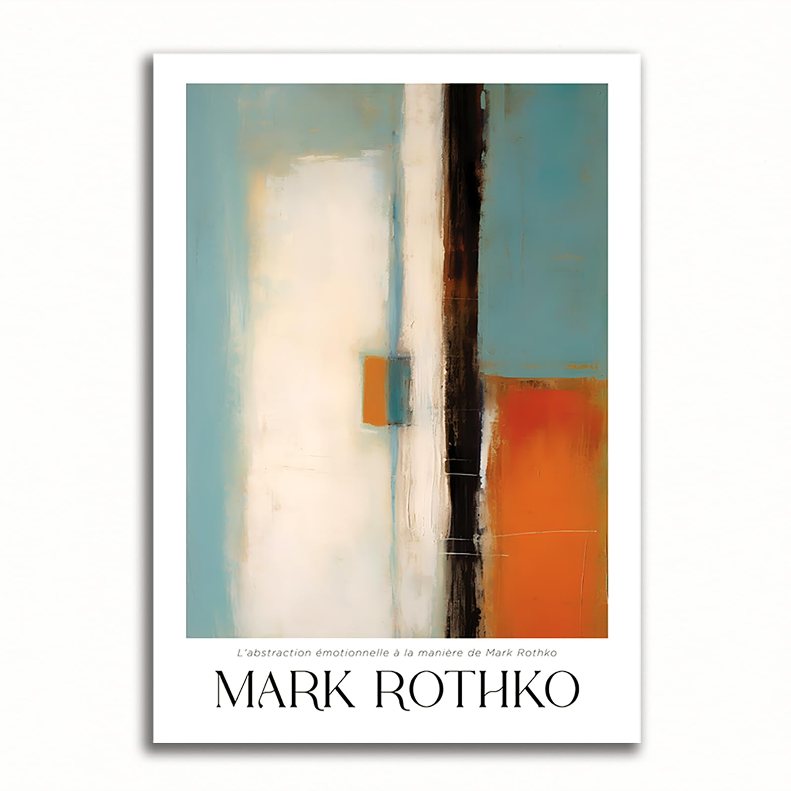 油絵【静寂】 Amazon.co.jp: 色彩の静寂ー Blue 青の絵画 A3 ポスター/マークロスコ