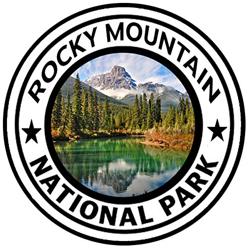 Rogue River Tactical Rocky Mountain National Park Sticker 5  Round Car Auto Decal Colorado