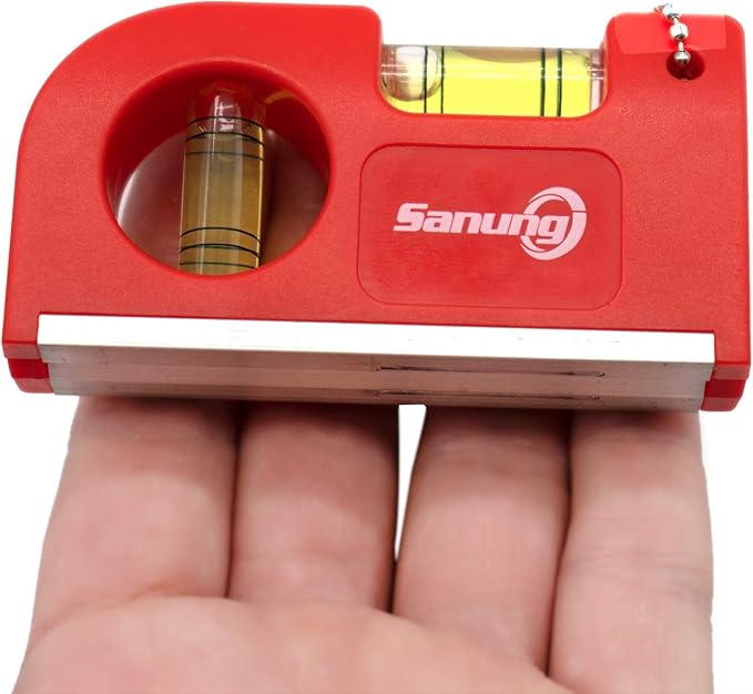 Sanung 2 Niveles de Burbuja Magnéticos Mini con Bolsa de Almacenamiento miniatura 6