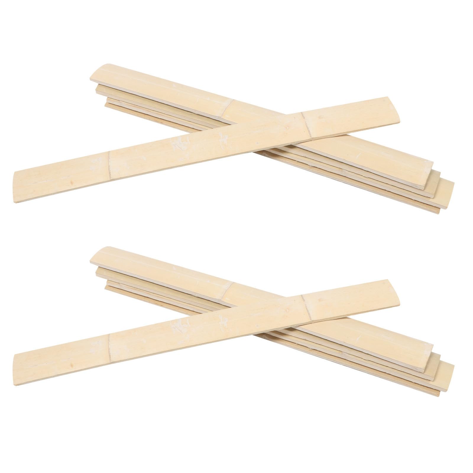 Tofficu 10 Unidades Paneles Decorativos Listones Ligeros de Bambú Naturales Textura Artística, Ideales para Decoración para Paredes y Techos y Ambiente Relajante