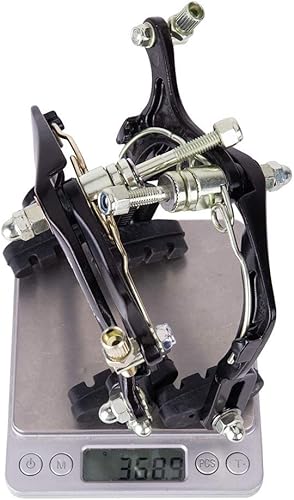 Vista 6 de Mimoke 2 pares de freno C brazo de freno de bicicleta freno delantero y trasero V-freno con pastillas de 2.756 in brazo largo 4.331 in aleación