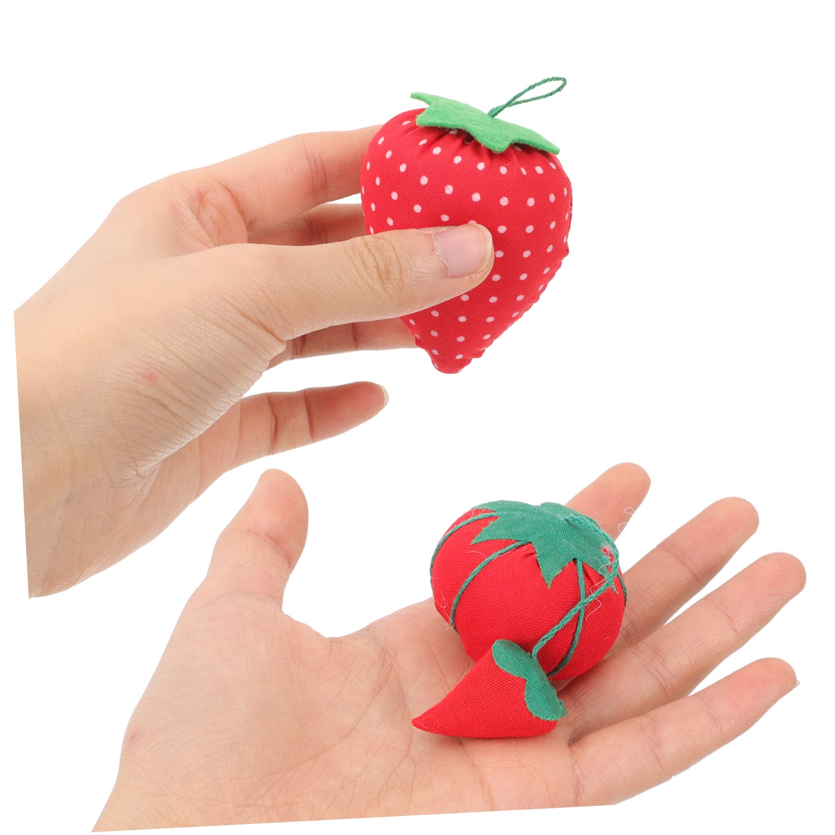 Lurrose 50 Pcs Suministro De Costura Cojín De Aguja Resistente Desgaste Pequeño Cojín De Agujas Herramienta De Costura Doméstica Cómodo Cojín De Agujas Alfiletero Reutilizable Tela Rojo
