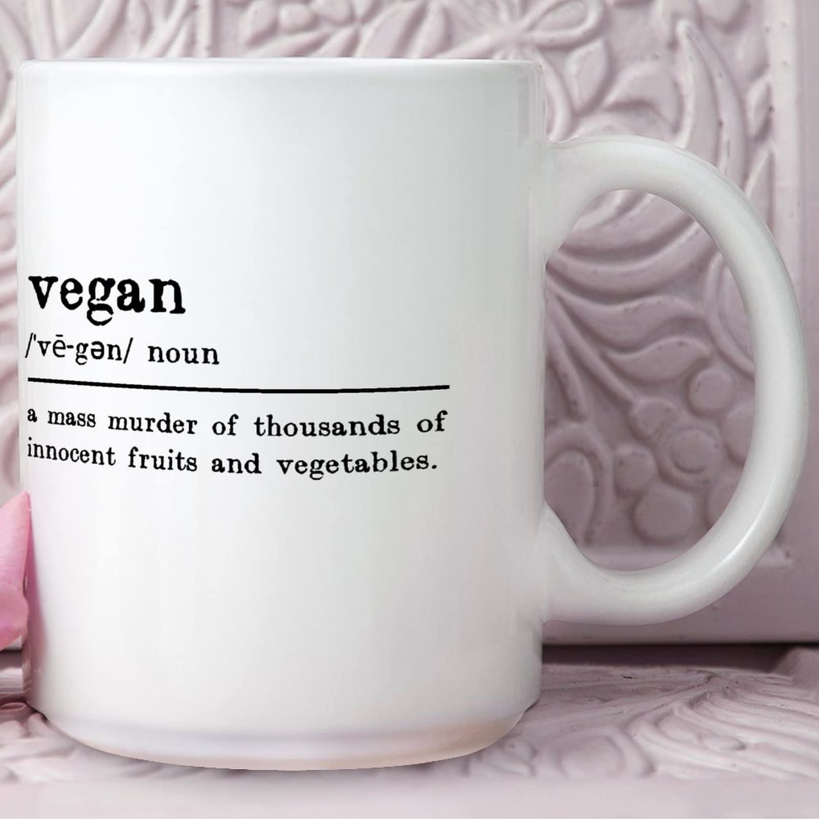 Tazza Divertente 'I'm A Vegetarian' – In Ceramica, Lavabile In Lavastoviglie, Regalo Perfetto Per Vegani!