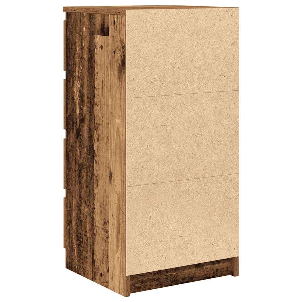 vidaXL Credenza con Cassetti Legno Antico 37,5x35x99 cm in Truciolato, armadietto, Armadio credenza, Armadio corridoio, Armadio Buffet, Armadio Cucina
