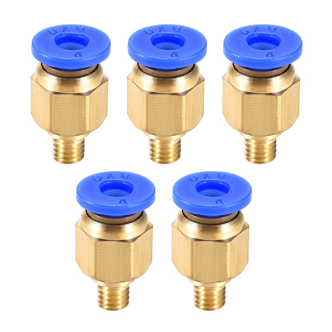 uxcell M5 Tube Fitting for 3D Printer Push Fixings, for 4mm Tube 1.75mm Filament 5pcs-picture-10