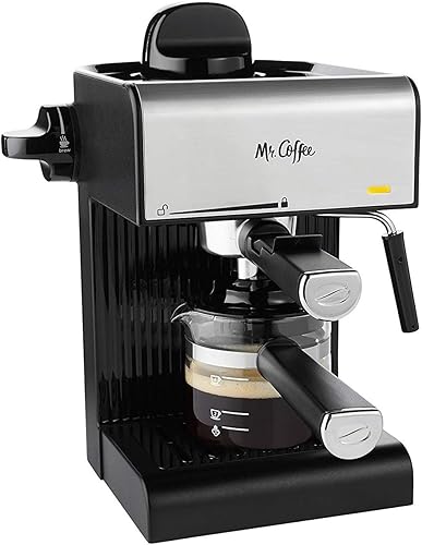 Mr Coffee BVMC-ECM180 Steam Espresso con juego de iniciación color negro