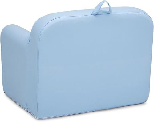 Miniatura 49 de Delta Children Cozee - Silla para niños de 18 meses en adelante, terciopelo de visón gris Terciopelo de visón gris,Azul,Gris