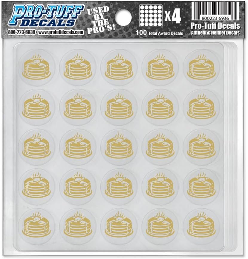 Miniatura 7 de Calcomanías de premio de panqueques, 100 calcomanías de recompensa de fútbol para cascos en el color de tu equipo