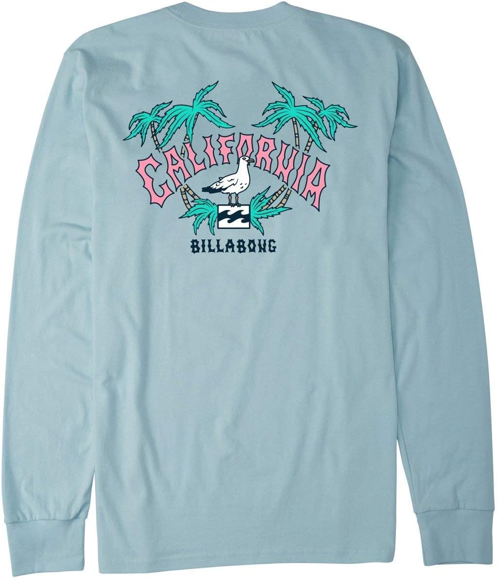 Billabong Arch California LS T-Shirt - Coastal Blue
