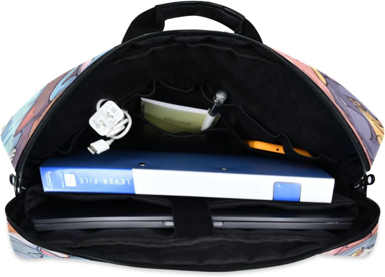 Laptop Bag for Women - Fits 16 inch with Laptop Compartment Carrying Messenger Sleeve with Strap Professional Fashion Travel Purse for Business Office Bag Girl and Cat